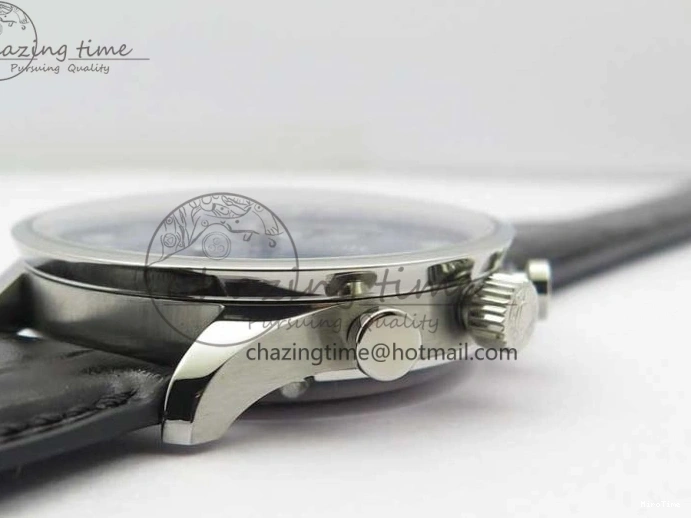 MIROTIME 0307 SunProtective Portugieser Chronograph Edition 150 Years IW371601 ZF 1:1 Best Edition Blue Dial on Black Leather Strap A7750 (Slim Movement) 7137